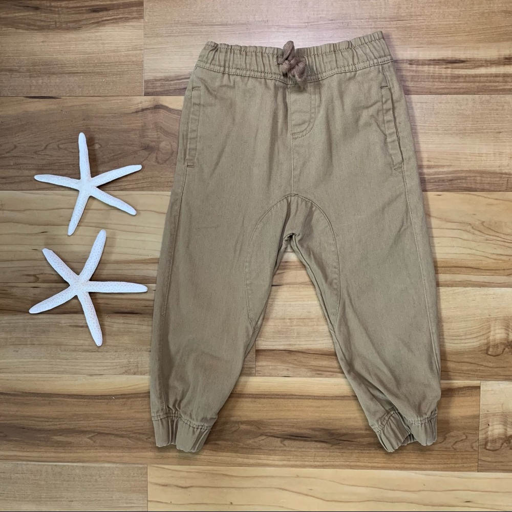 Copper Denim Boy’s Pull On Khaki Joggers, Size 2T